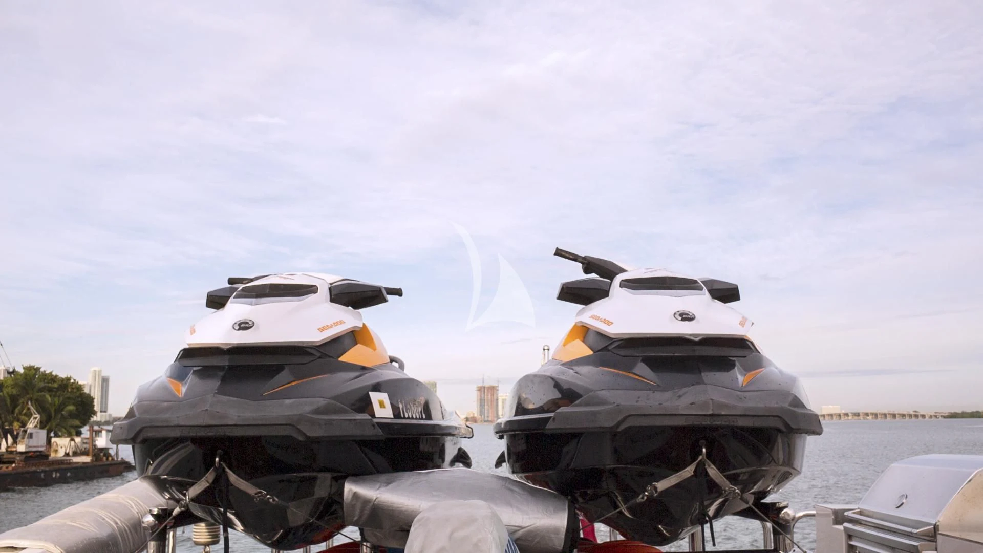 a group of military tanks aboard JULIA DOROTHY Yacht for Sale