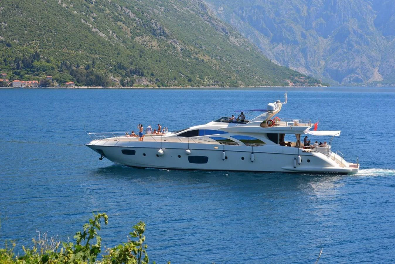 a boat on the water aboard JULIA DOROTHY Yacht for Sale