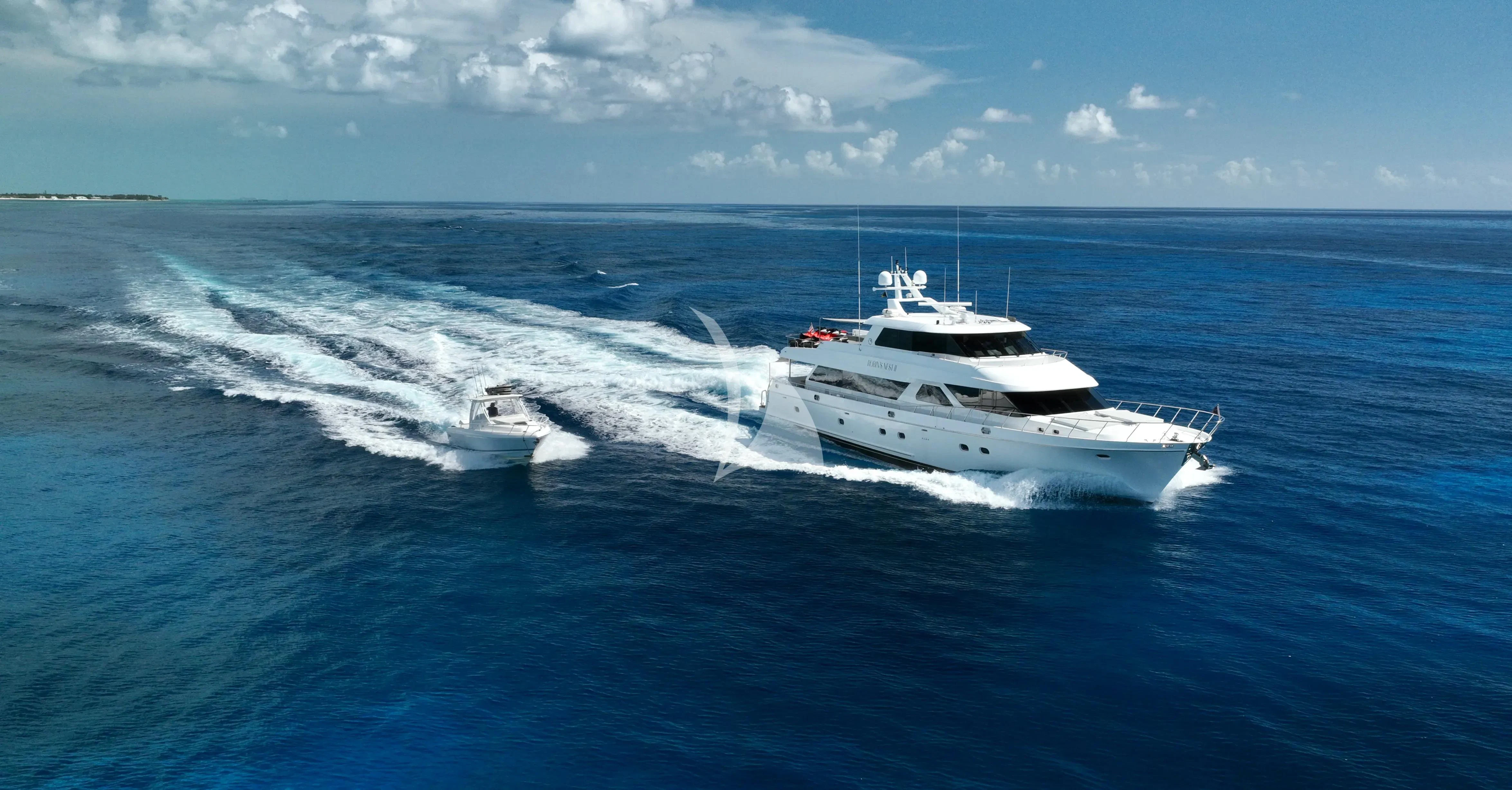 a boat on the water aboard JULIA DOROTHY Yacht for Sale