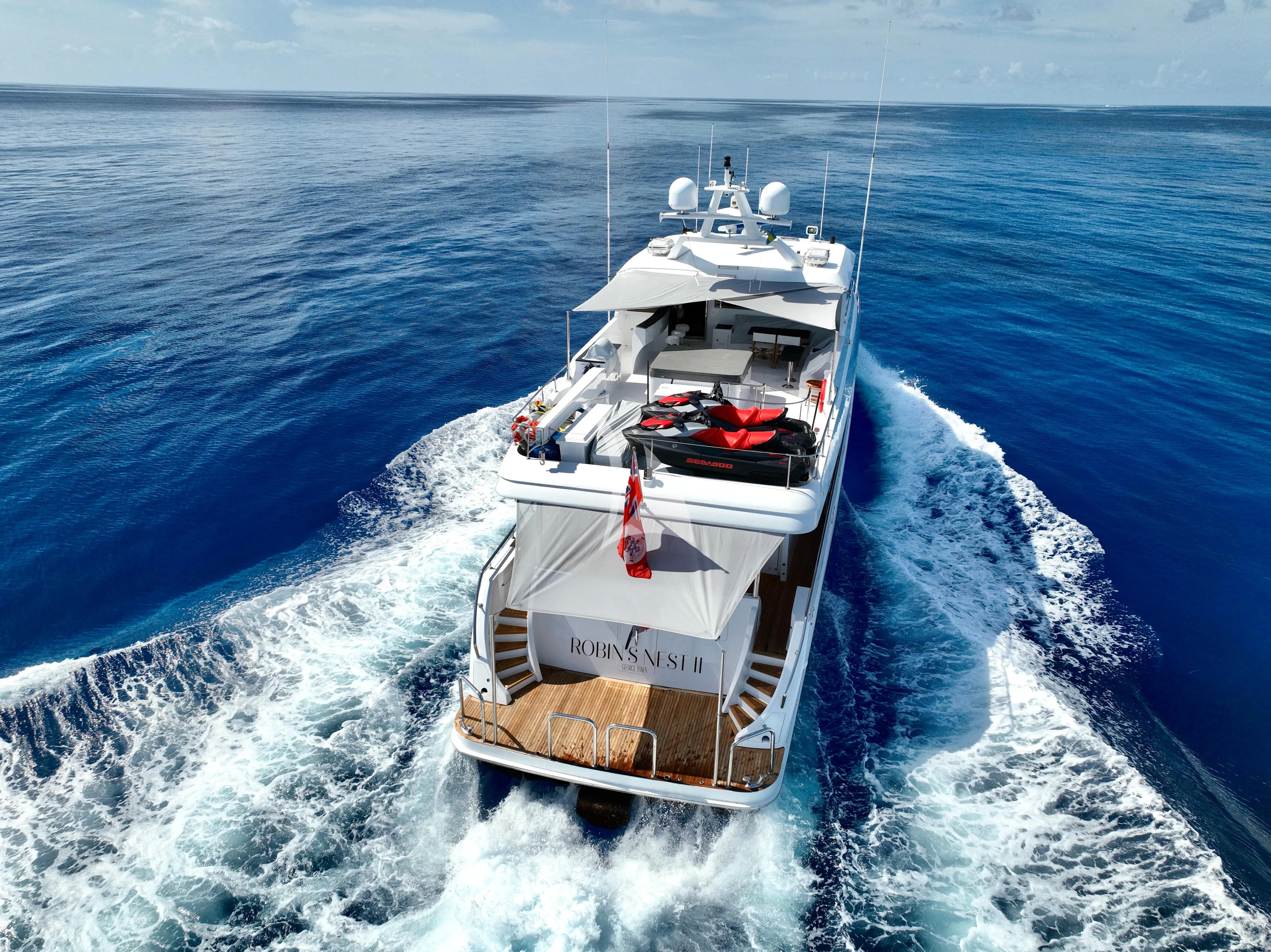 a boat on the water aboard JULIA DOROTHY Yacht for Sale