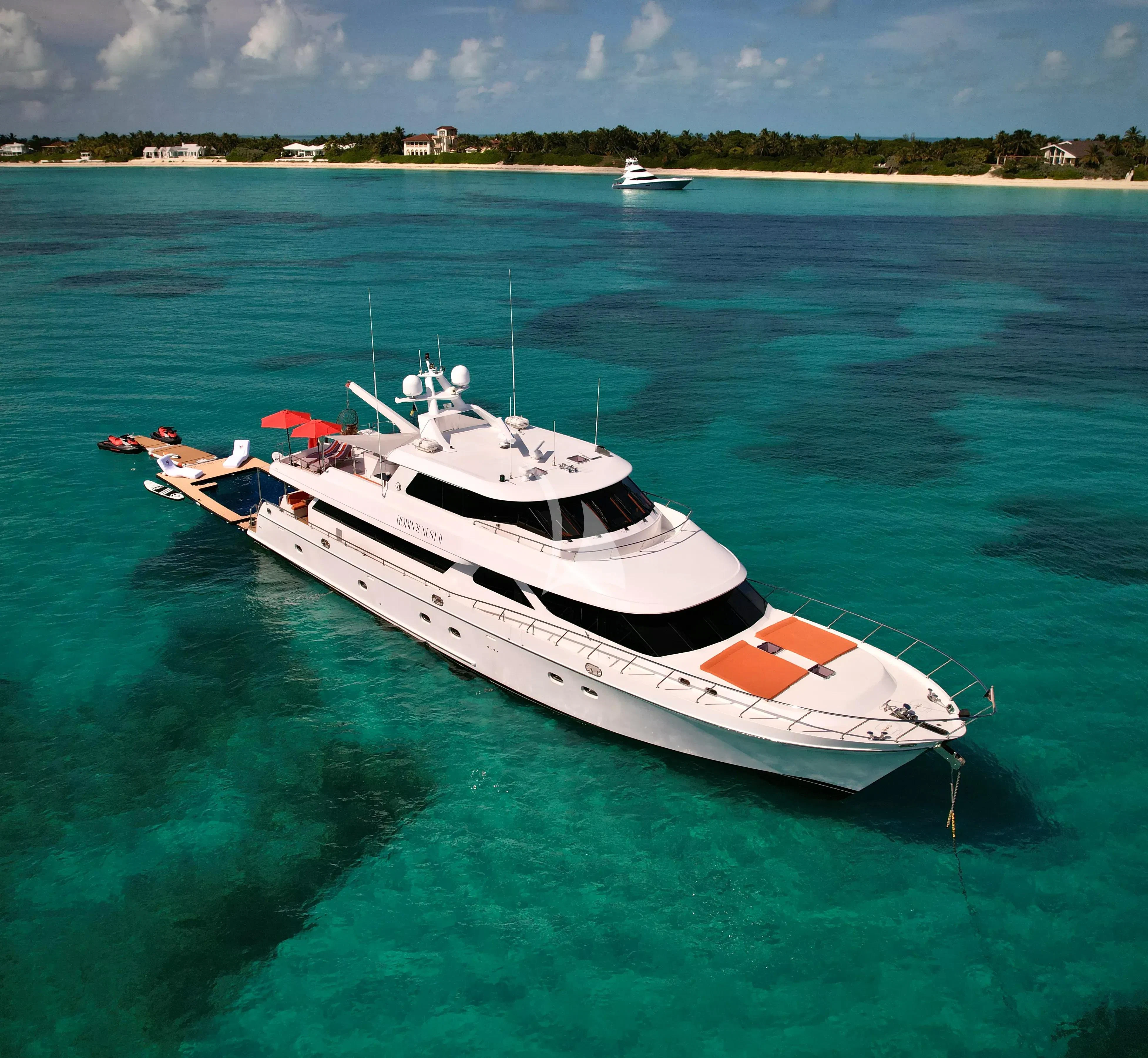 a boat in the water aboard JULIA DOROTHY Yacht for Sale