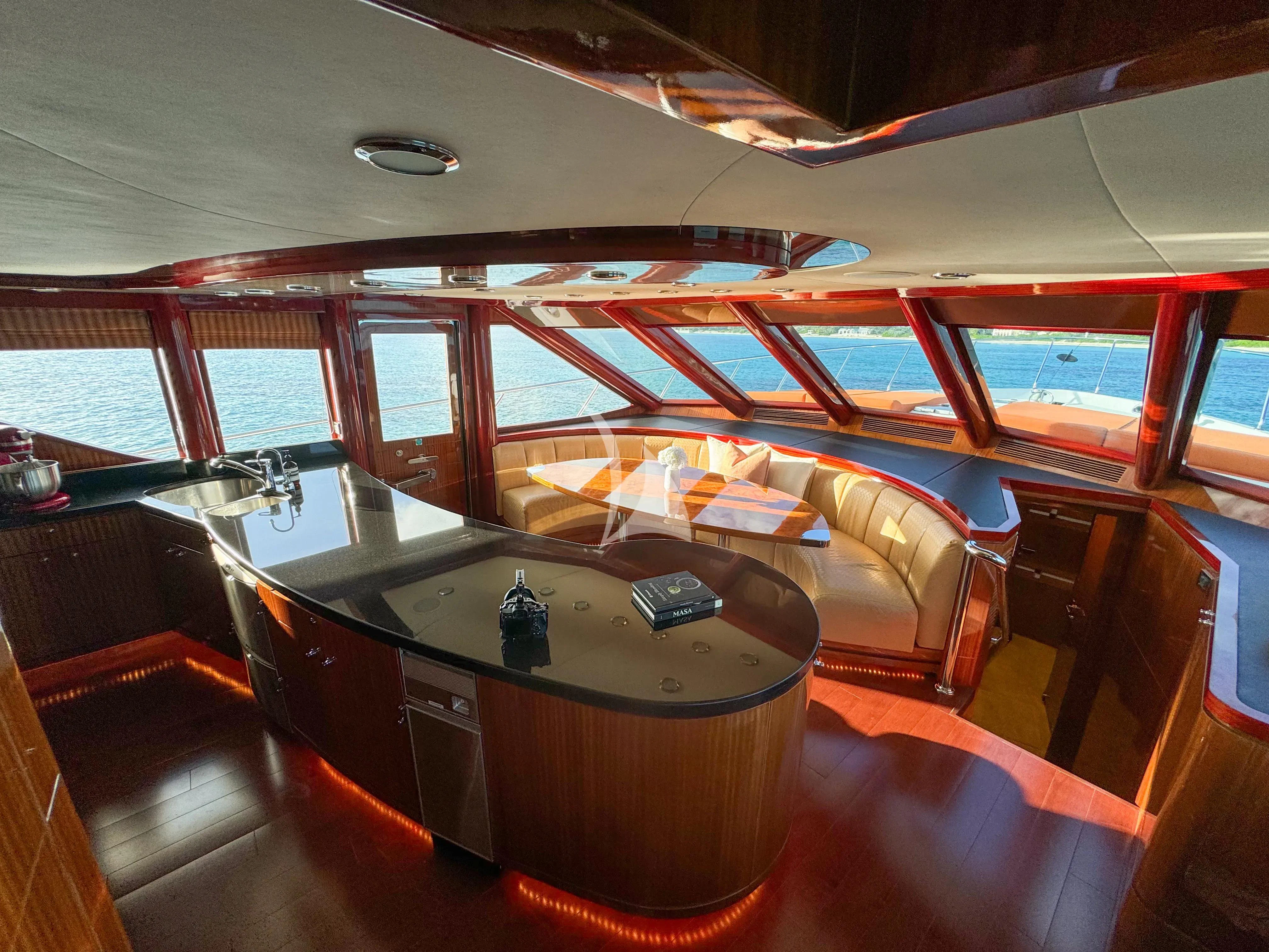 inside of a train aboard JULIA DOROTHY Yacht for Sale