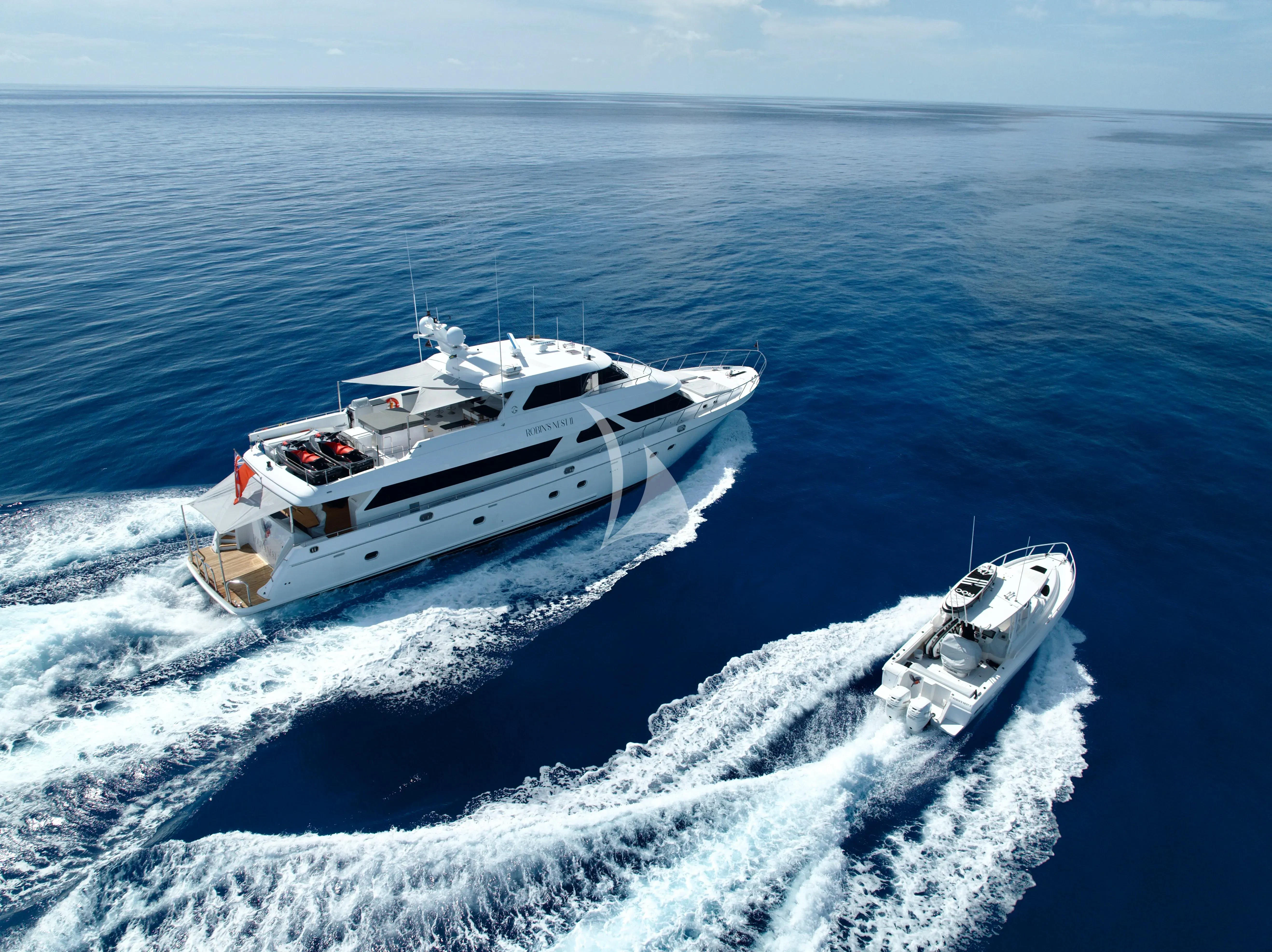 a boat on the water aboard JULIA DOROTHY Yacht for Sale