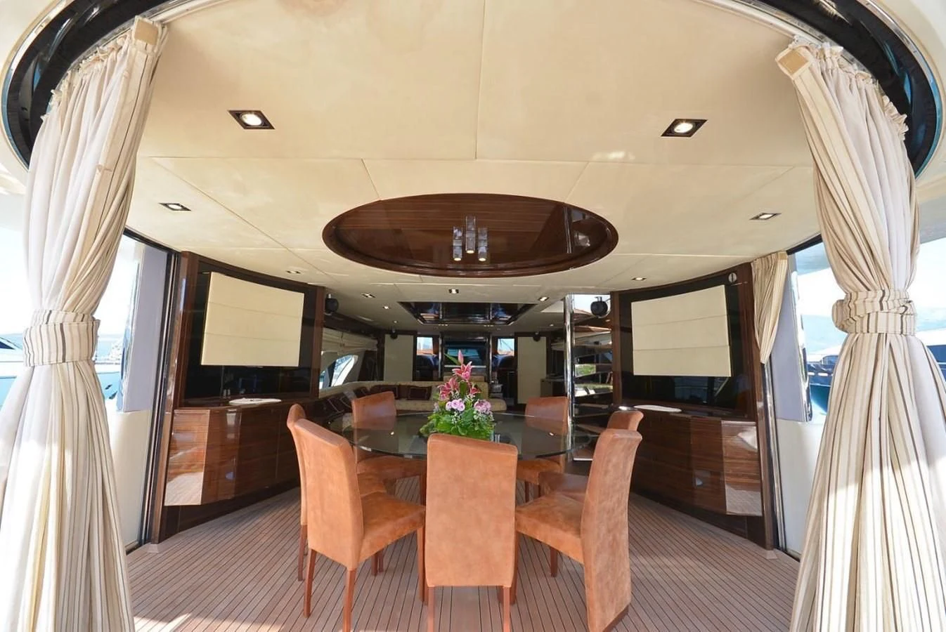 inside of a train aboard JULIA DOROTHY Yacht for Sale