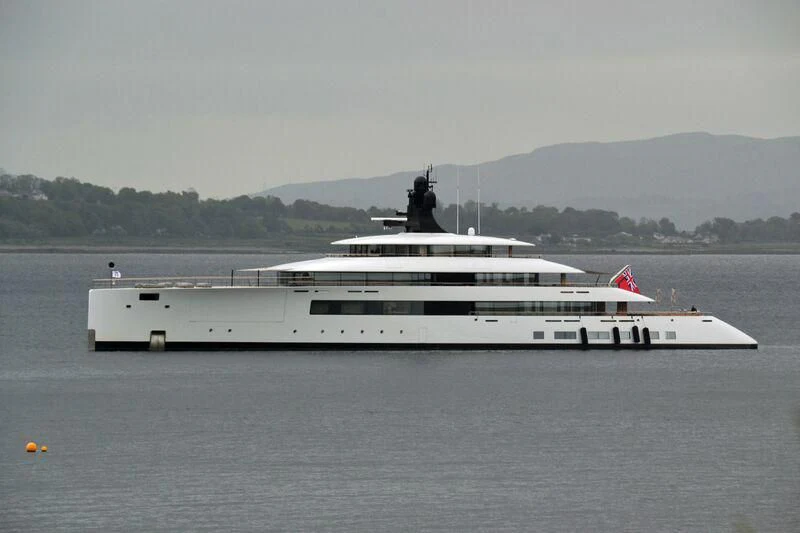 a boat in the water aboard 818 Yacht for Sale