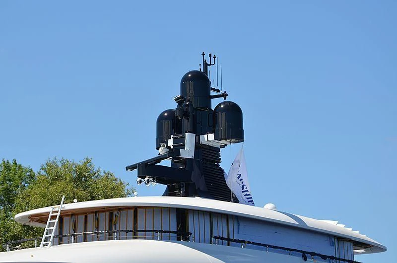 a black machine on a roof aboard 818 Yacht for Sale