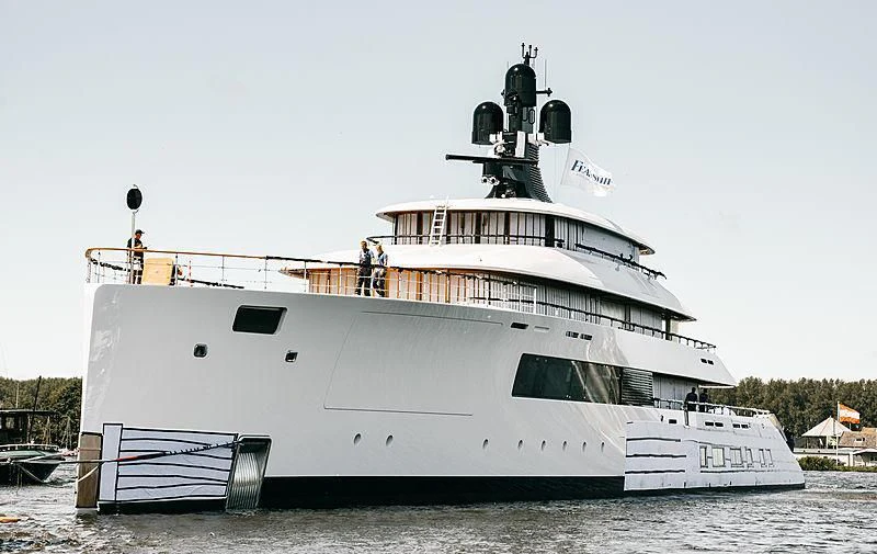 a large white ship aboard 818 Yacht for Sale