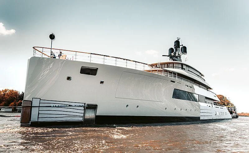 a large white ship aboard 818 Yacht for Sale