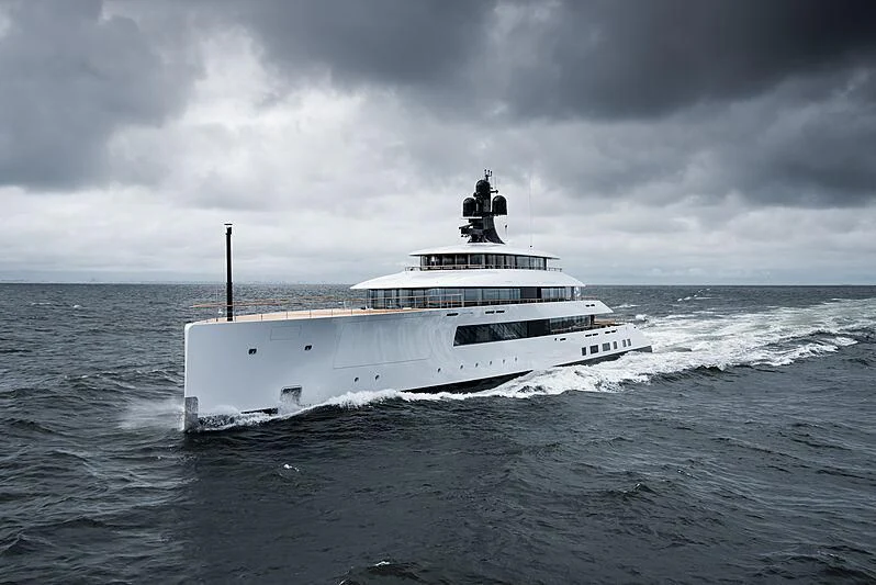 a boat on the water aboard 818 Yacht for Sale