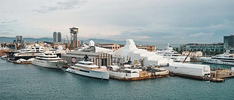 a group of boats in the water aboard 818 Yacht for Sale
