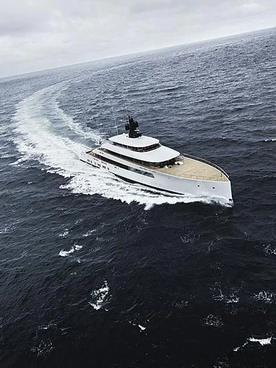 a boat in the water aboard 818 Yacht for Sale
