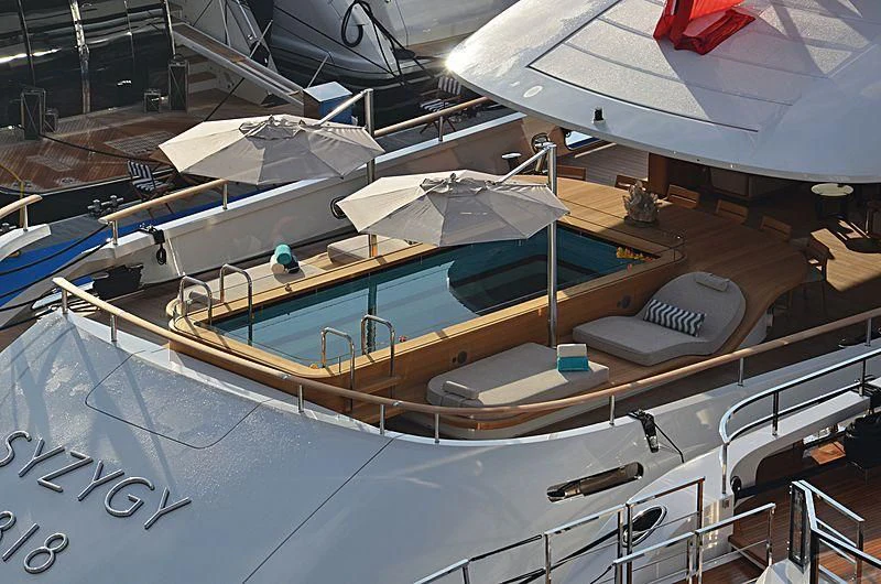 a model of a boat aboard 818 Yacht for Sale