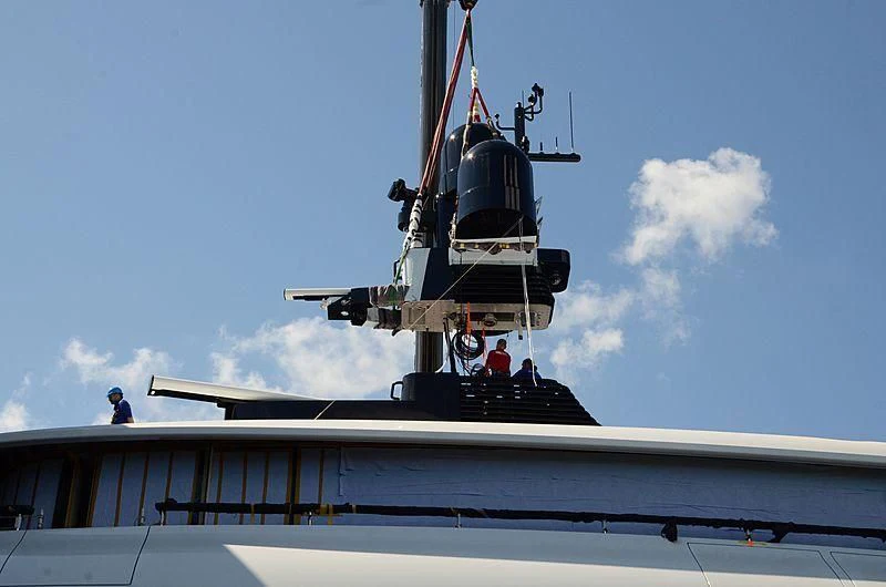 a group of people on a boat aboard 818 Yacht for Sale