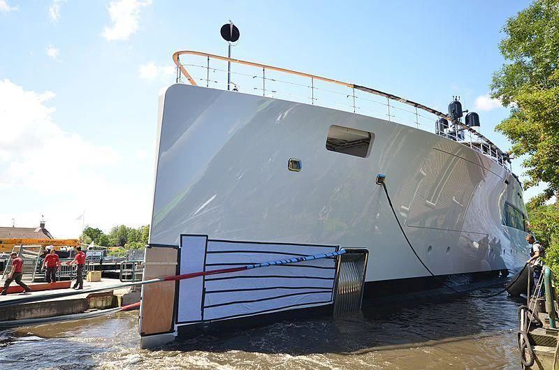 a boat on the water aboard 818 Yacht for Sale