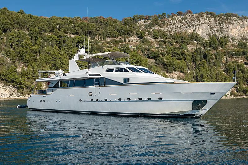 a boat in the water aboard MOONRAKER II Yacht for Sale