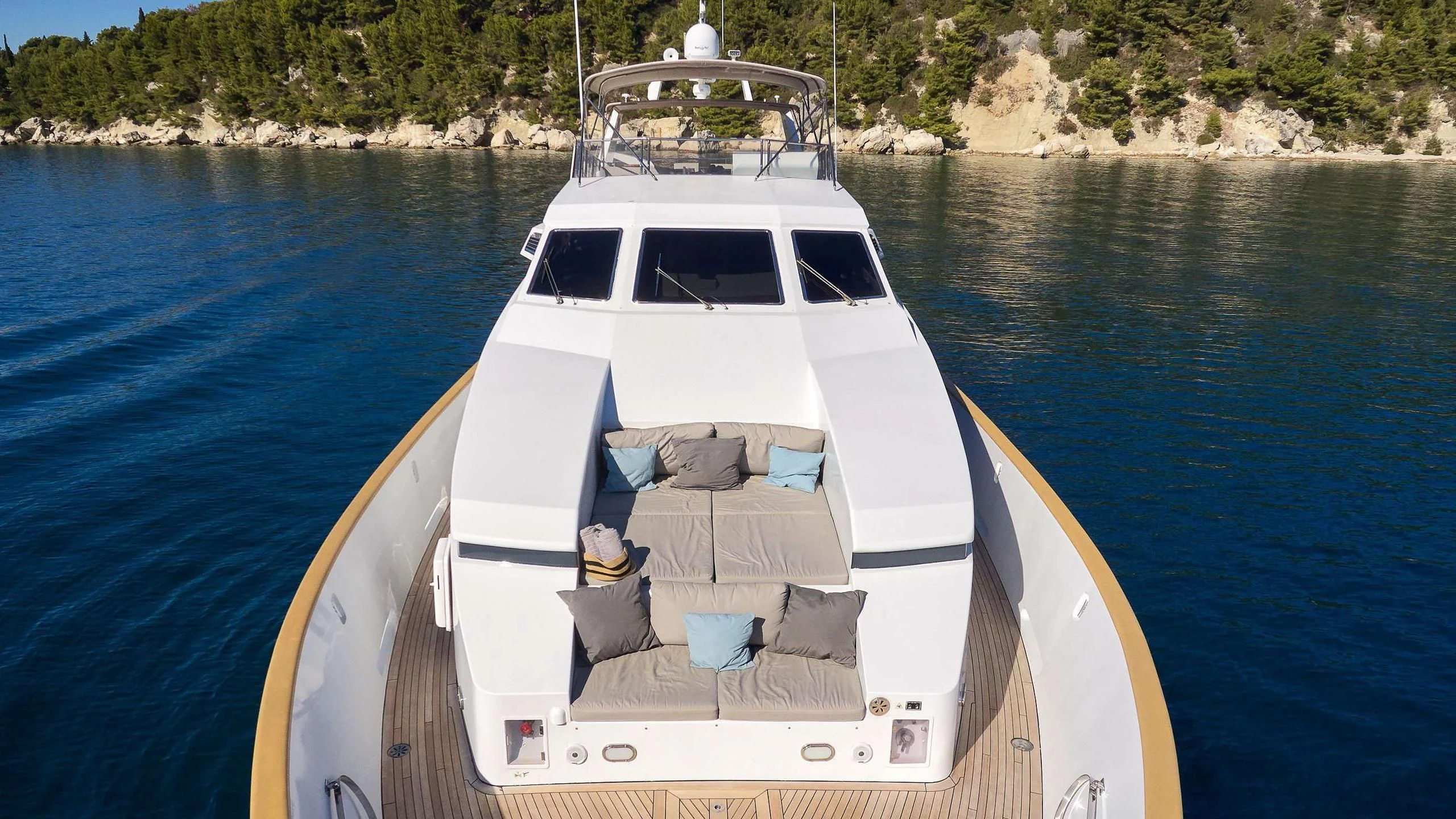 a boat on the water aboard MOONRAKER II Yacht for Sale