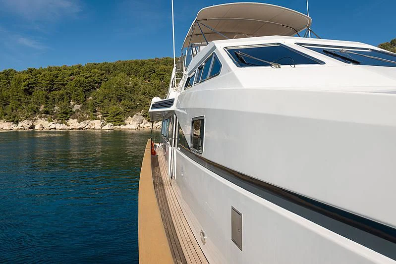a boat on the water aboard MOONRAKER II Yacht for Sale