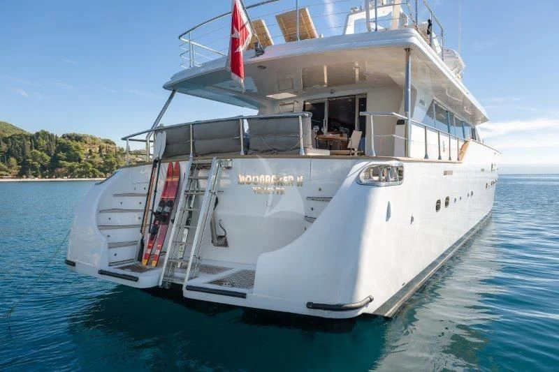 a boat on the water aboard MOONRAKER II Yacht for Sale