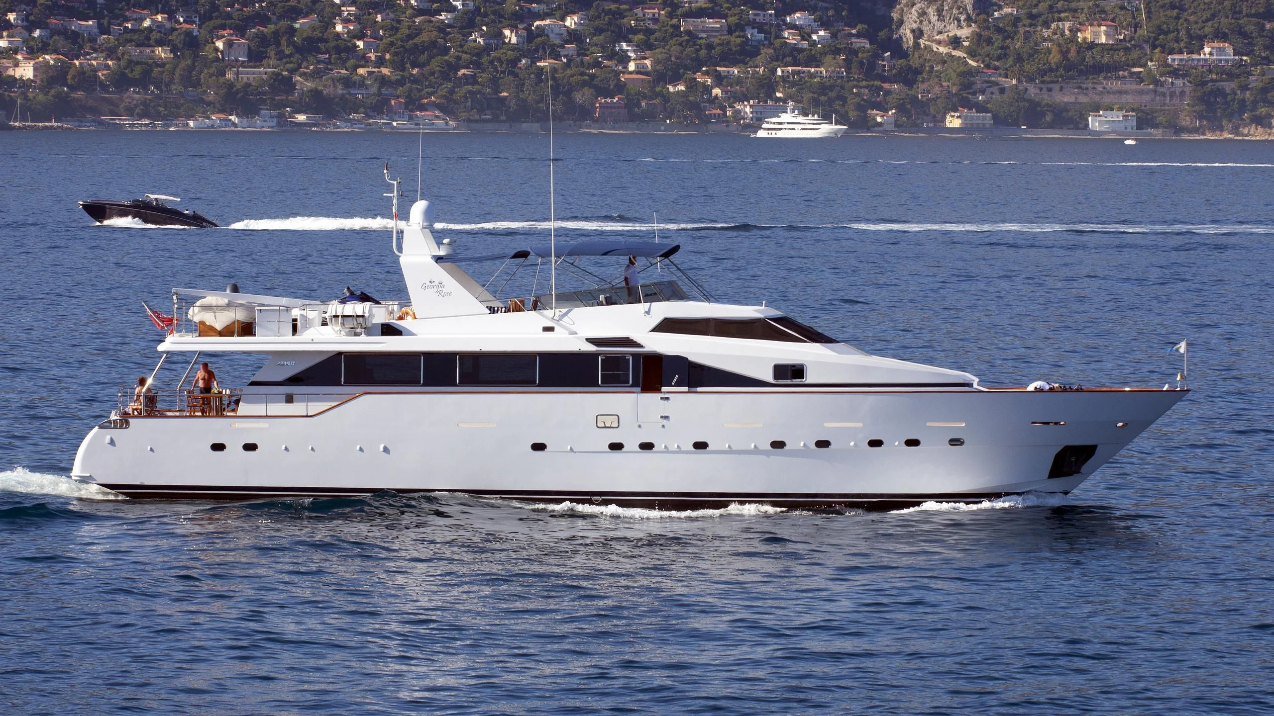 a boat on the water aboard MOONRAKER II Yacht for Sale