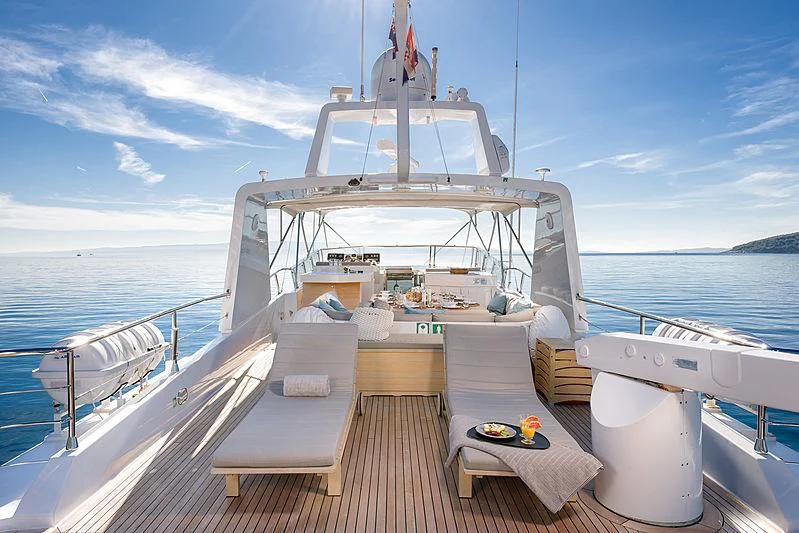 a boat on a body of water aboard MOONRAKER II Yacht for Sale