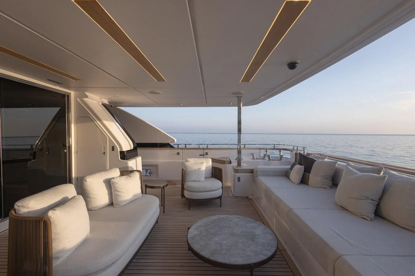a large boat is in the water aboard FAMILIA Yacht for Sale