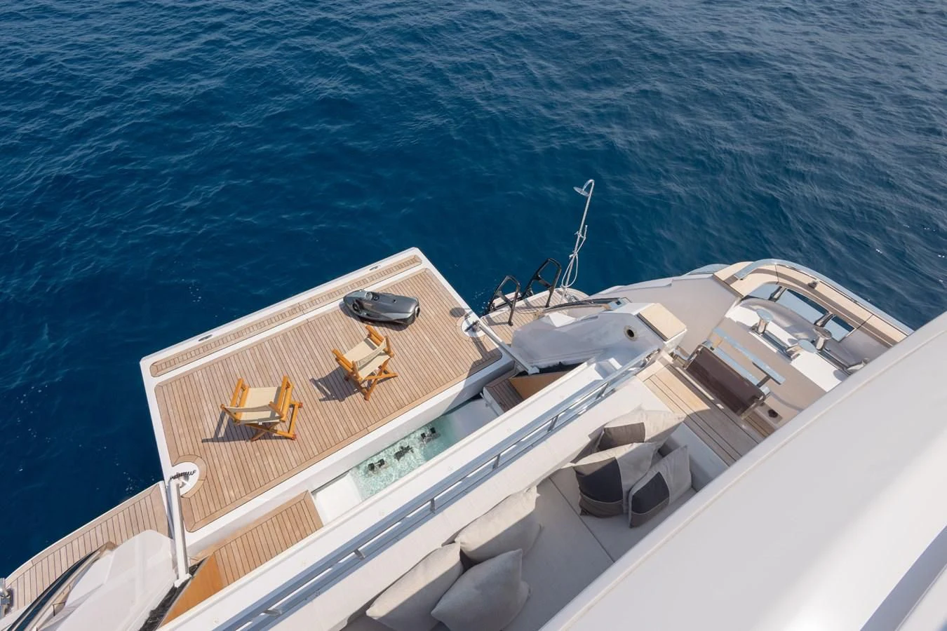 a boat on the water aboard FAMILIA Yacht for Sale
