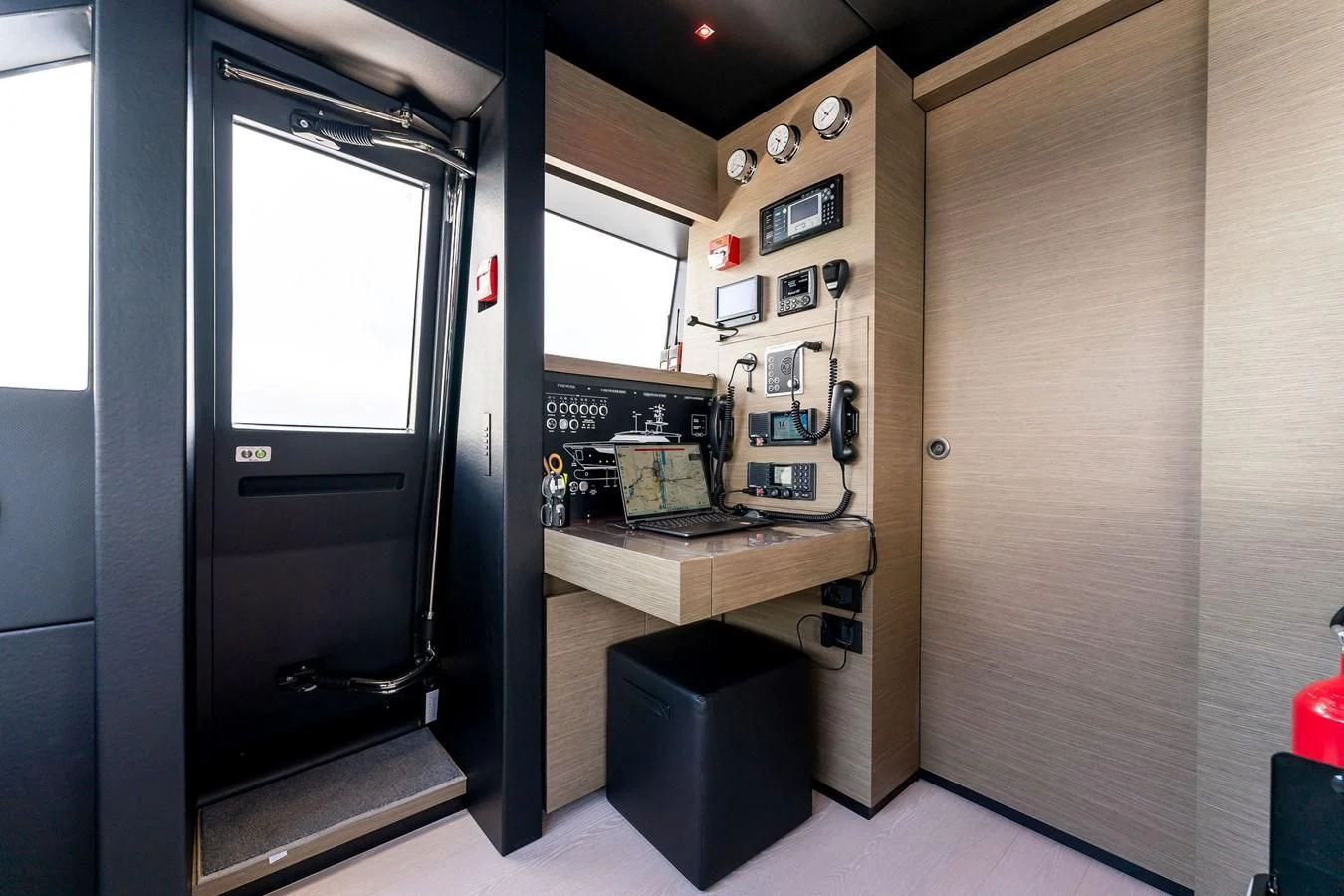 a machine in a room aboard FAMILIA Yacht for Sale