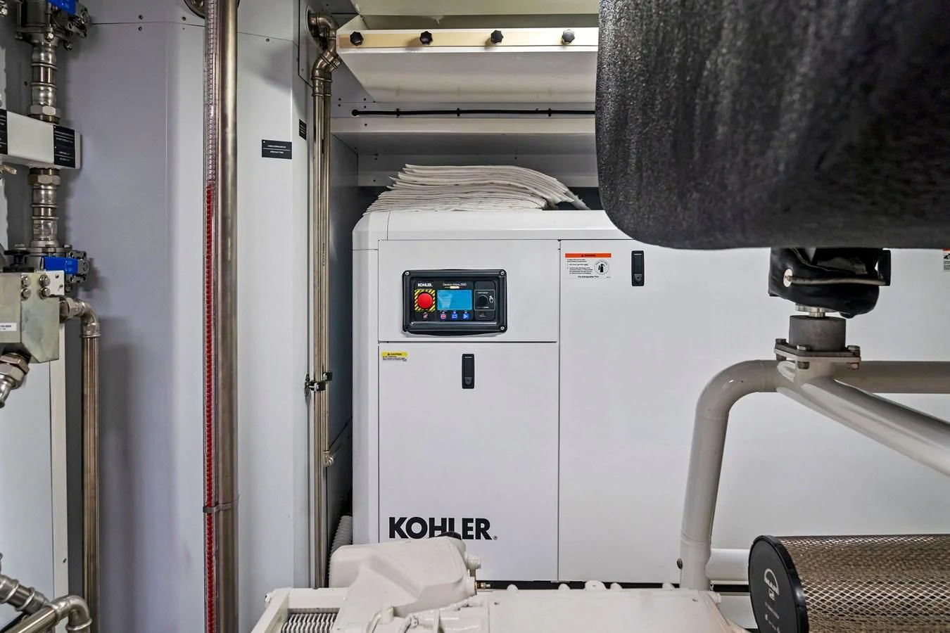a machine with a screen aboard FAMILIA Yacht for Sale
