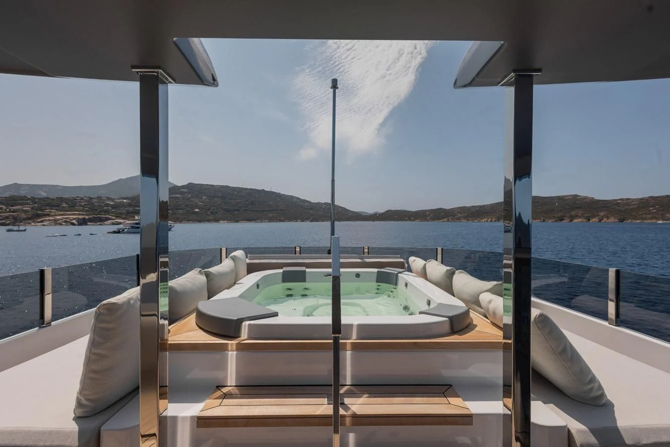 a boat on the water aboard FAMILIA Yacht for Sale