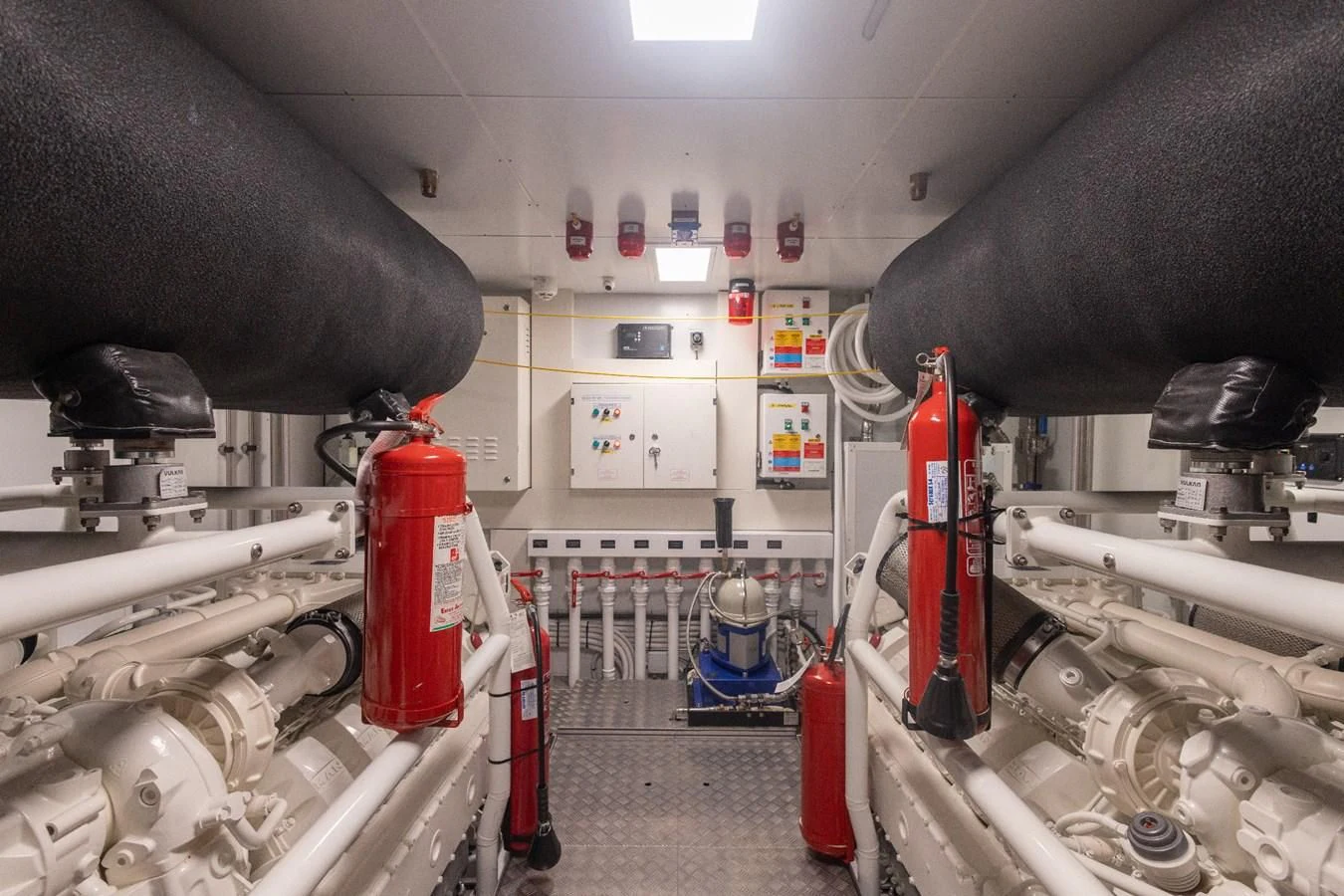 a close-up of a factory aboard FAMILIA Yacht for Sale