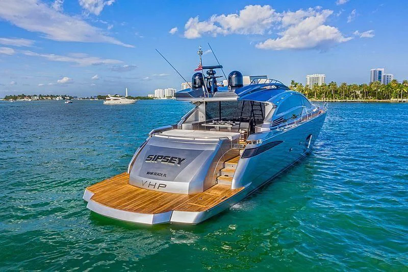 a boat in the water aboard SUGAR Yacht for Sale