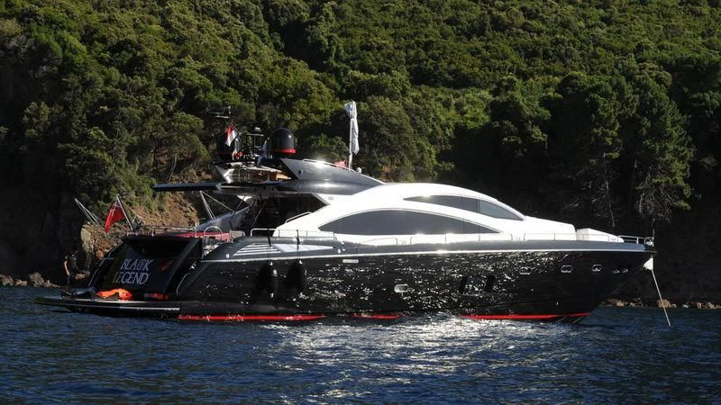 a boat on the water aboard DARK KNIGHT Yacht for Sale