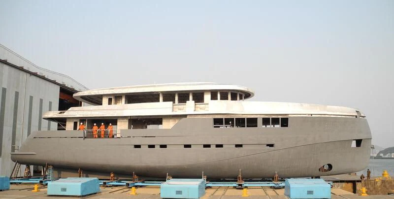 a large white building aboard GOLDEN ORCHID Yacht for Sale