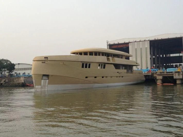 a boat in the water aboard GOLDEN ORCHID Yacht for Sale