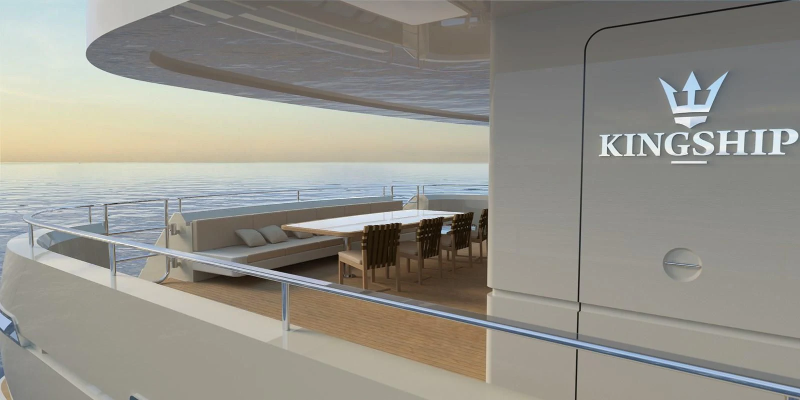 a room with a bed and chairs aboard GOLDEN ORCHID Yacht for Sale