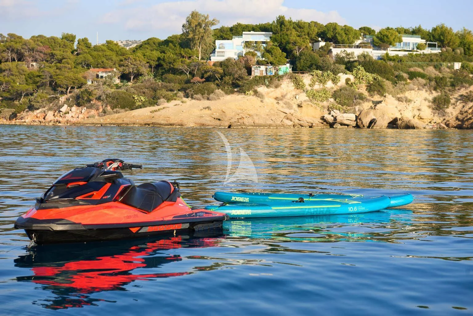boats in the water aboard DE ZEUS Yacht for Sale