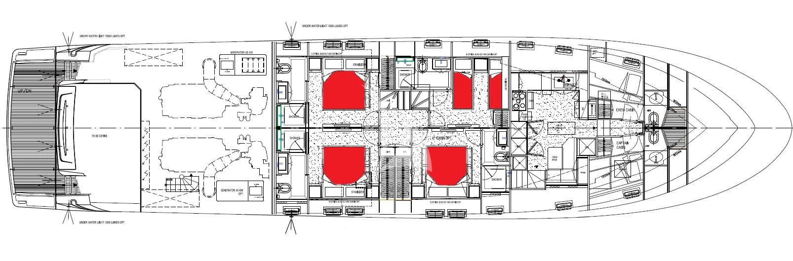 diagram aboard DE ZEUS Yacht for Sale