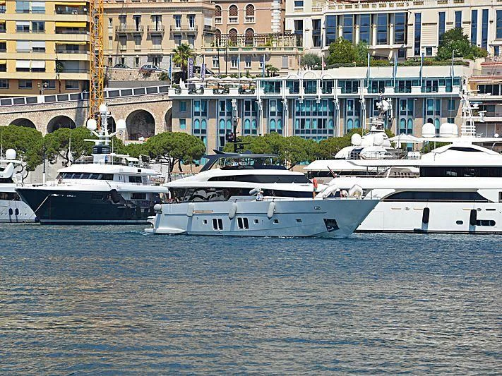 a group of boats in the water aboard DE ZEUS Yacht for Sale