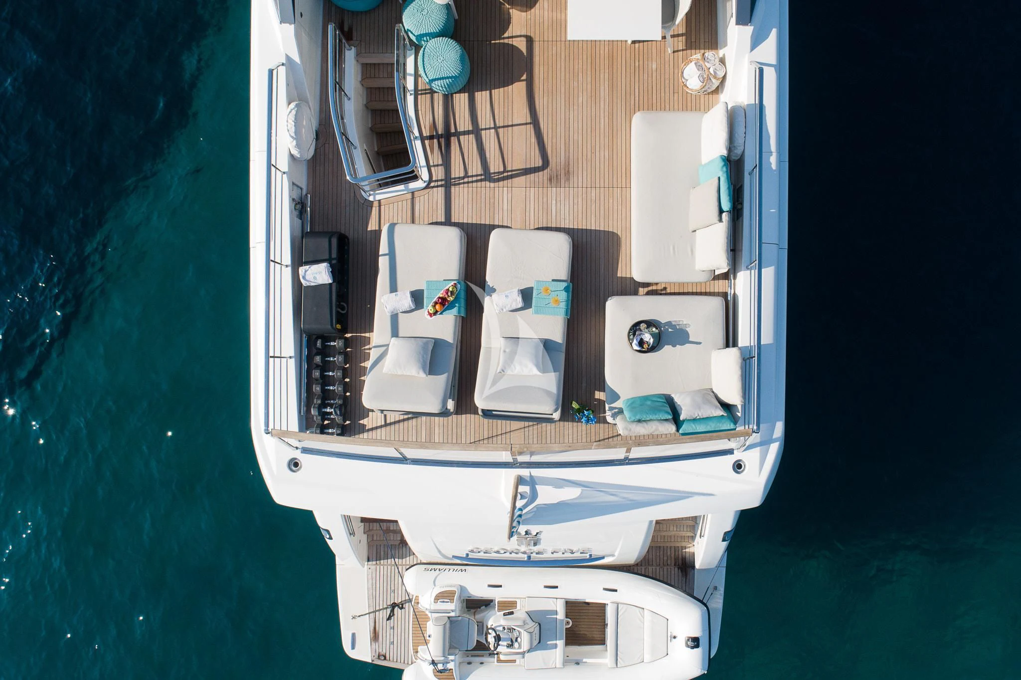 a boat on the water aboard DE ZEUS Yacht for Sale