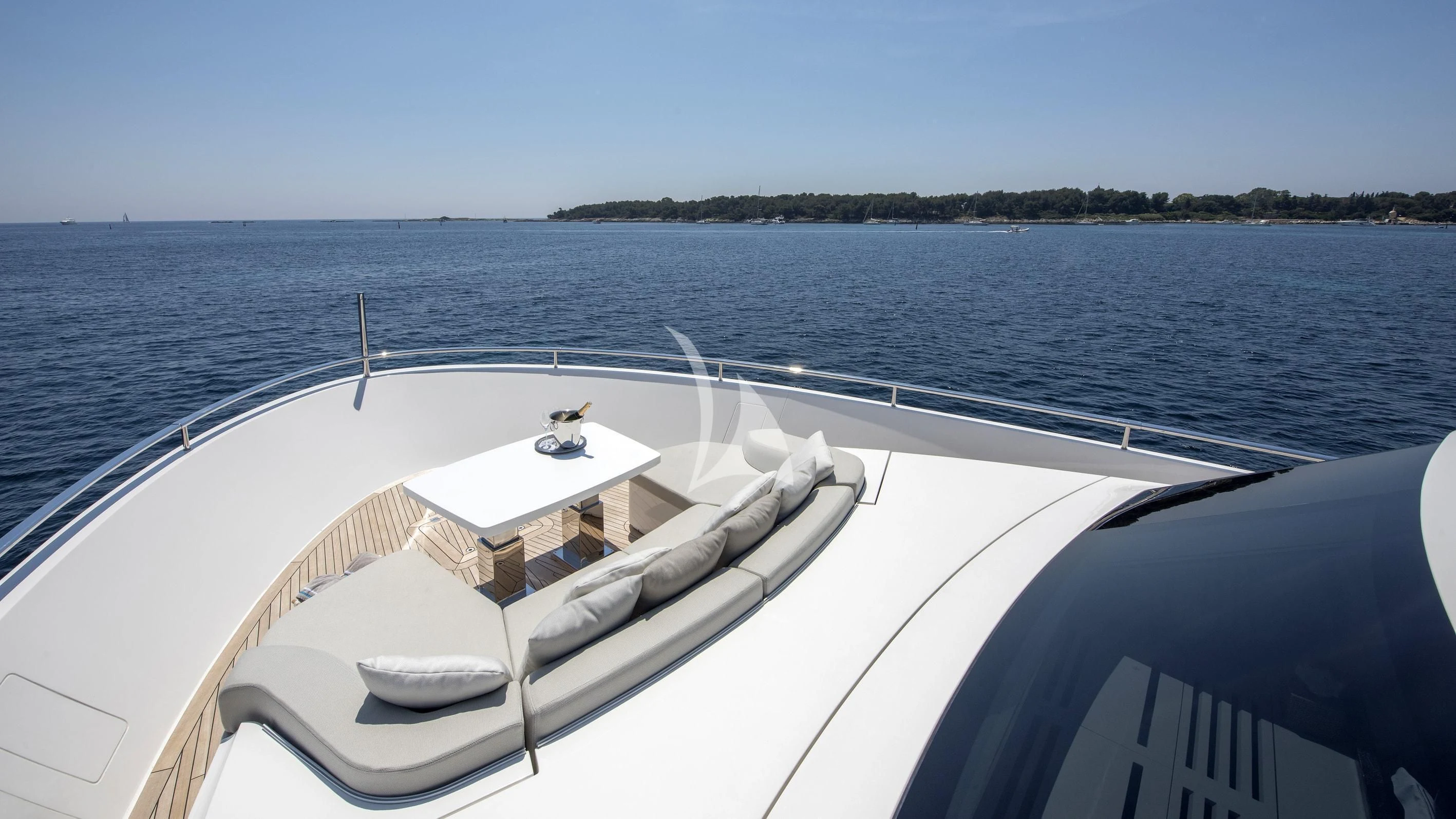 a boat on the water aboard DE ZEUS Yacht for Sale