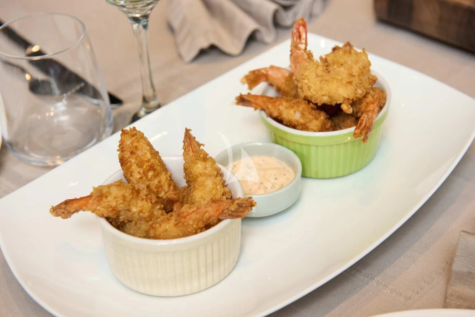 a plate of food aboard DE ZEUS Yacht for Sale