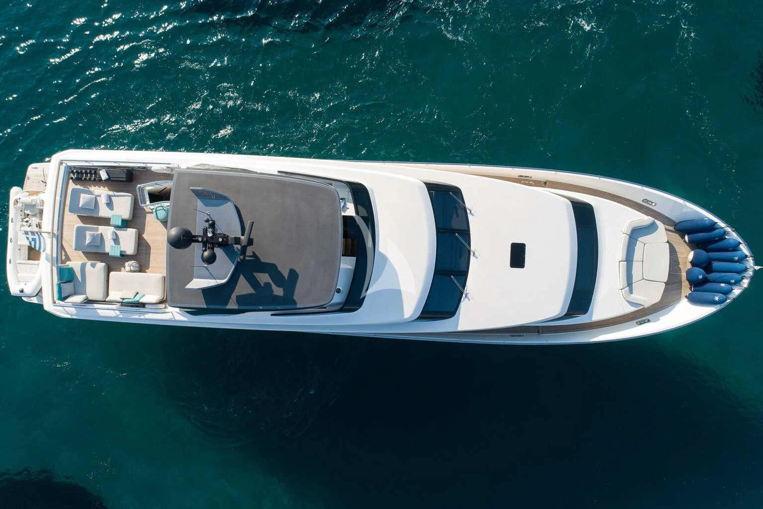 a boat in the water aboard DE ZEUS Yacht for Sale