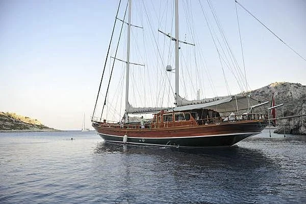 a boat on the water aboard CARPE DIEM 1 Yacht for Sale
