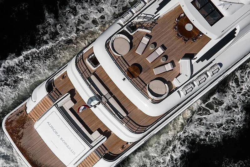 a high angle view of a building aboard NENINKA Yacht for Sale