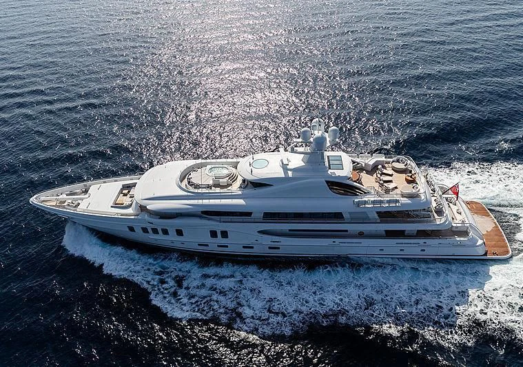 a ship in the water aboard NENINKA Yacht for Sale