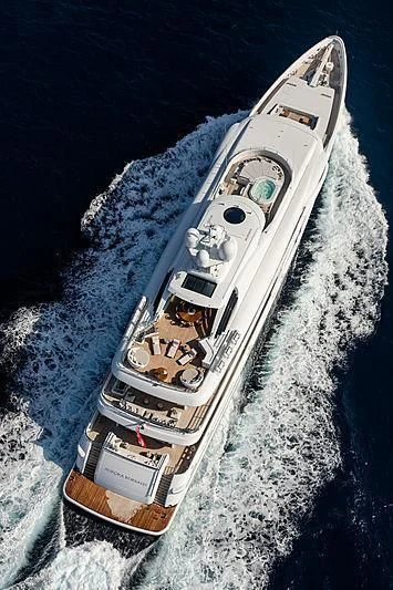 a space shuttle in the air aboard NENINKA Yacht for Sale