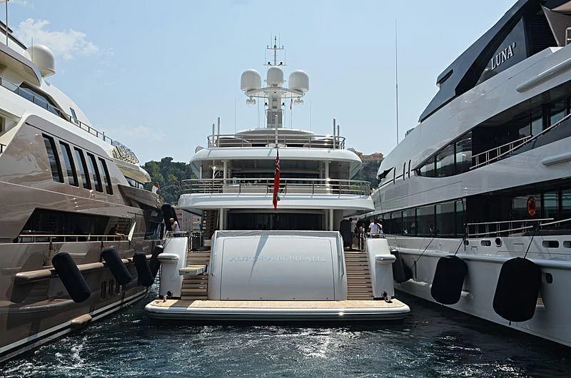 a group of boats docked aboard NENINKA Yacht for Sale