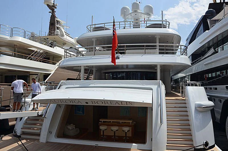 a boat on a dock aboard NENINKA Yacht for Sale