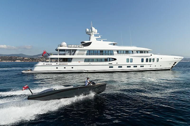 a boat on the water aboard NENINKA Yacht for Sale