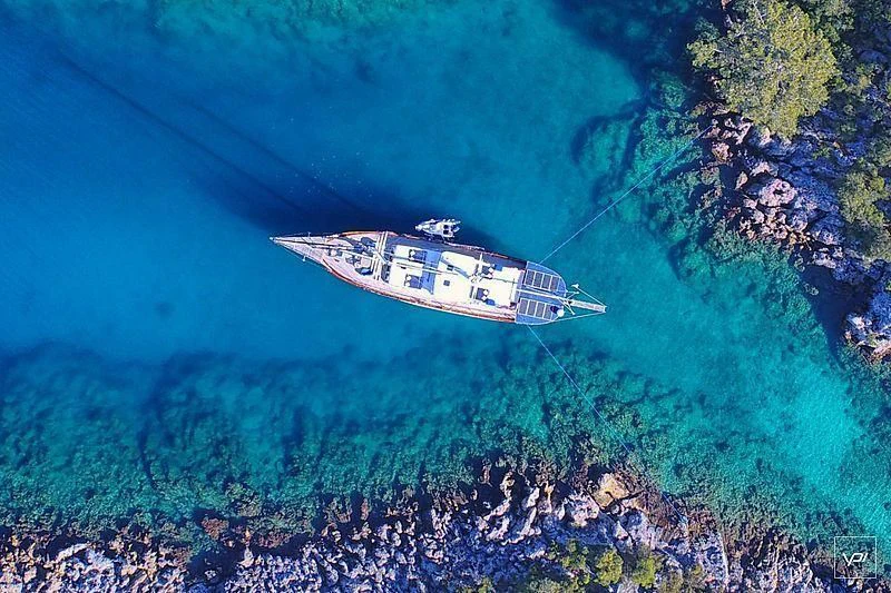 map aboard ALTAIR Yacht for Sale